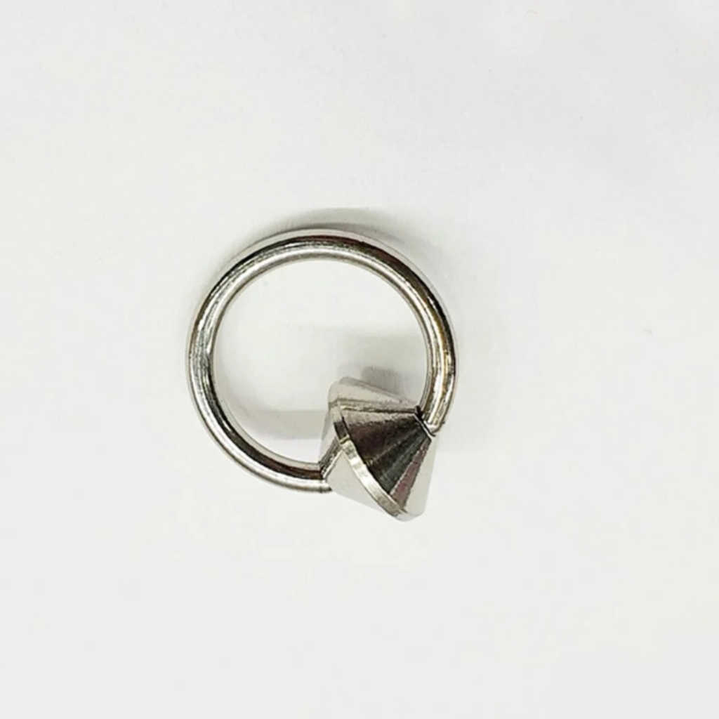 Surgical Steel Captive Full Funnel Ring 1pc